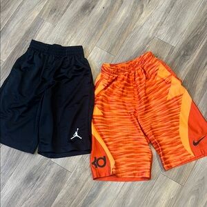 Nike and Jordan Kids Shorts Set - Black and Orange